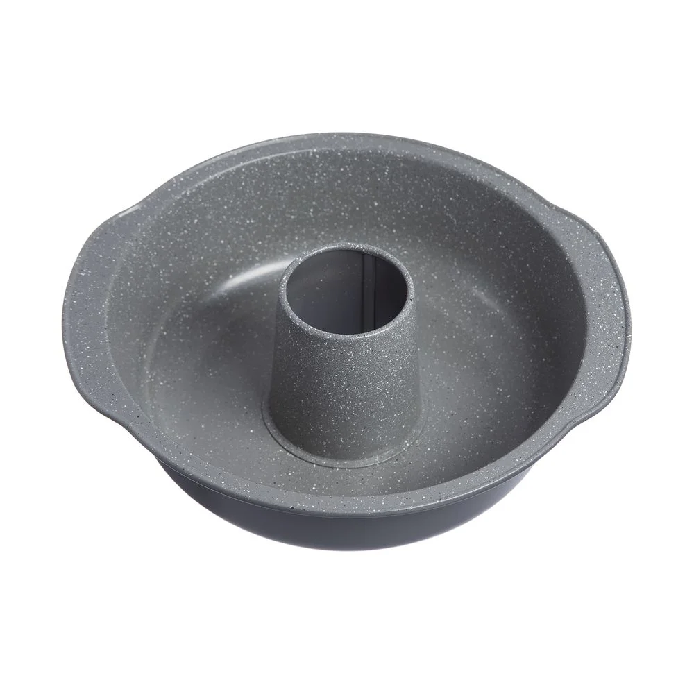 Vista lateral da forma Tognana 28 cm com furo central