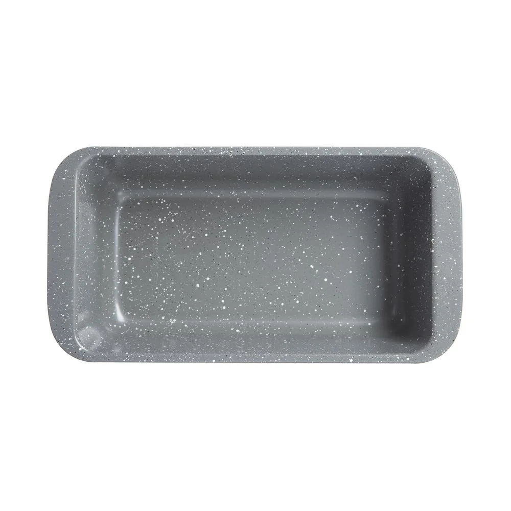 Forma de pão cinza com bordas arredondadas